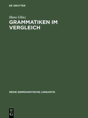 cover image of Grammatiken im Vergleich